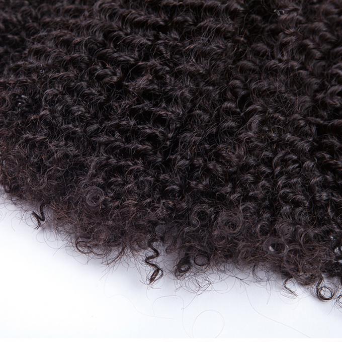La bellezza funziona le estensioni mongole 10inch dei capelli ricci di colore naturale - a 30 pollici