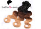 Estensioni indiane dei capelli di Ombre Remy del vergine, tessuto dei capelli umani di Wave del corpo fornitore