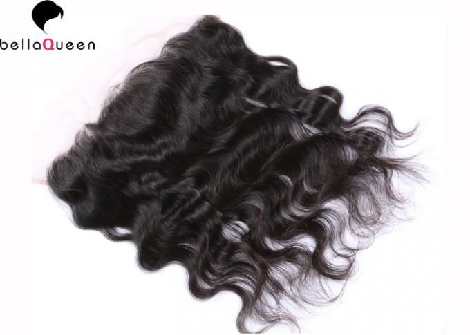 Tessitura naturale dei capelli neri dei capelli umani di Wave del corpo del grado 7A delle parrucche malesi del pizzo