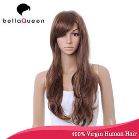 Porcellana Lungamente parrucche 100% del pizzo dei capelli umani di Wave del corpo di Remy 14 - lunghezza a 24 pollici fornitore