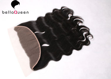 Porcellana Chiusura nera naturale non trattata del pizzo delle parti di medium dei capelli umani per le donne fornitore