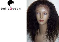 Porcellana Parrucche piene vergini ricce dei capelli umani del pizzo per tessitura dei capelli delle donne di colore società
