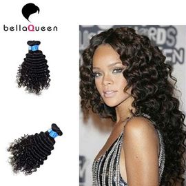 Capelli vergini malesi profondi lisci di Wave, tessuto nero naturale dei capelli umani fornitore