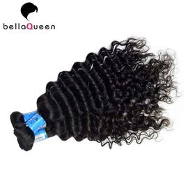 Capelli vergini malesi profondi lisci di Wave, tessuto nero naturale dei capelli umani fornitore