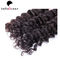 Estensione vergine brasiliana profonda nera naturale dei capelli umani di Wave per le donne fornitore